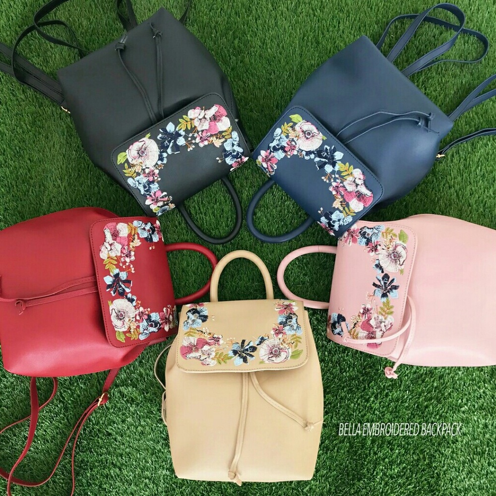 Bella Embroidered Backpack